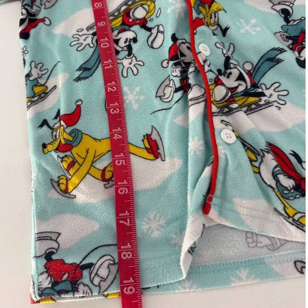 Disney Pajama Set Kids Size 8 Blue Mickey Mouse 100th Anniversary Fleece